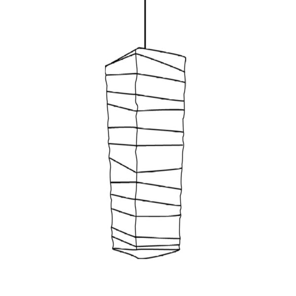 Croquis de la suspension Akari 70XL par Isamu Noguchi Sentou Edition