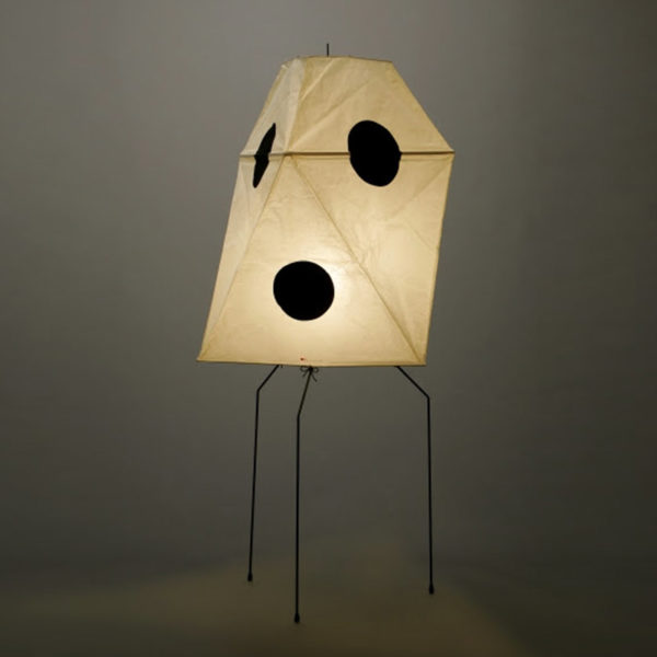 Lampadaire Akari UF3-Q en papier washi, design Isamu Noguchi