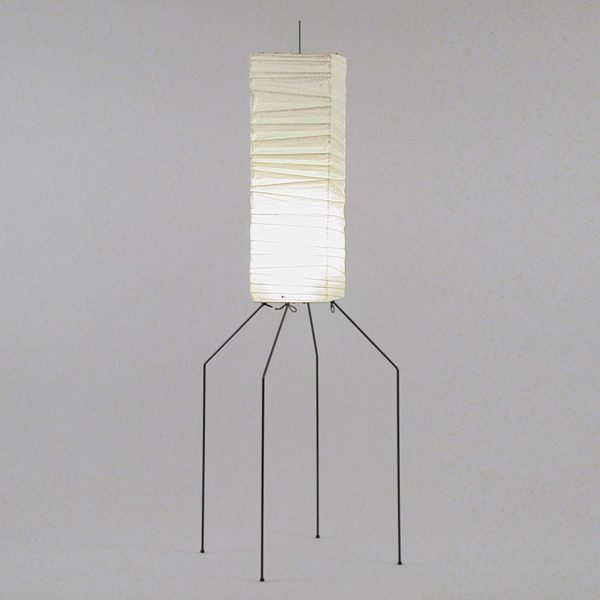 Lampadaire Akari UF3-XN en papier washi, créé par Isamu Noguchi