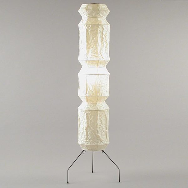 Lampadaire Akari UF4-L6 en papier washi, créé par Isamu Noguchi