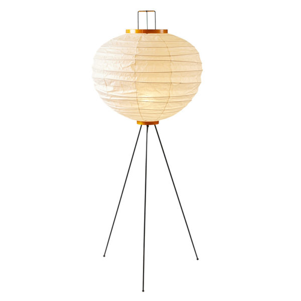 Lampadaire Akari 10D en papier washi, design Isamu Noguchi, Sentou