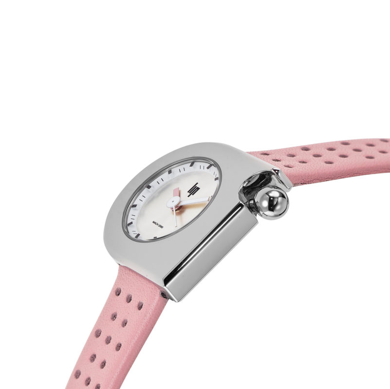 Montre Mach 2000 mini femme de Roger Tallon avec bracelet en cuir rose