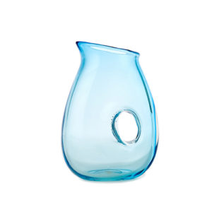 Pichets Hole en verre bleu Sentou
