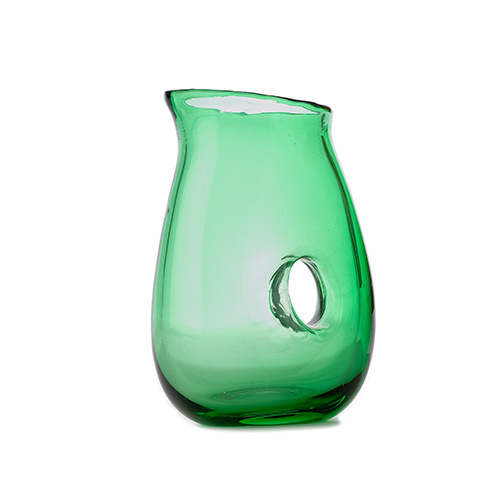 Pichets Hole en verre vert Sentou