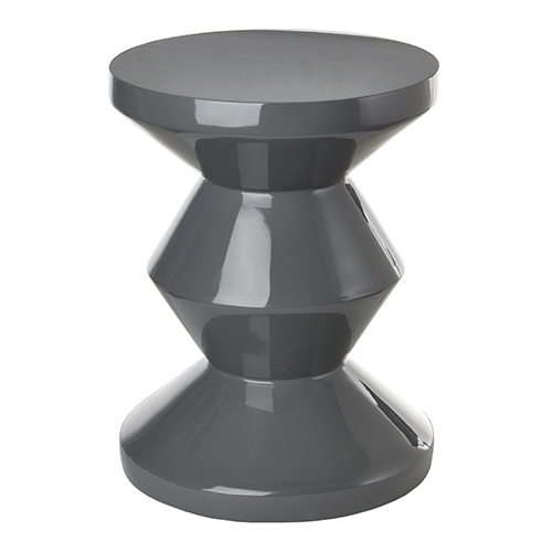 Tabouret Zig Zag gris Sentou