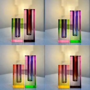 Vases soliflores multicolores Rainbow Sentou Edition