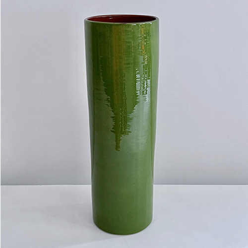 Vases grand modèle vert, collection de vaisselle en céramique Terra par Sentou