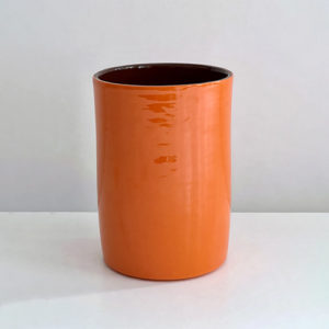 Vases moyen modèle orange, collection de vaisselle en céramique Terra par Sentou