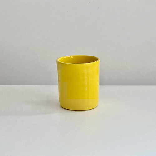 Tasse à café jaune, collection de vaisselle en céramique Terra par Sentou