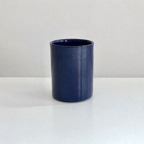 Tasse à thé bleu cobalt, collection de vaisselle en céramique Terra par Sentou