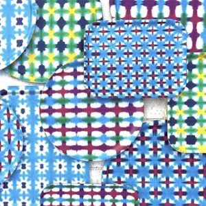 Collection de plateaux Baki décor multicolore par Sentou Edition