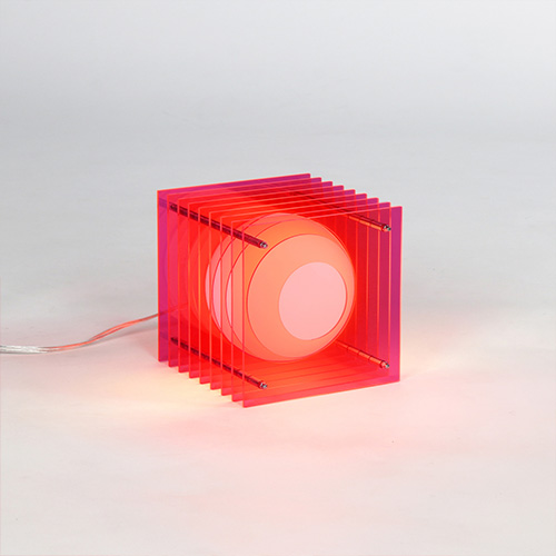 Lampe design Square PM rose